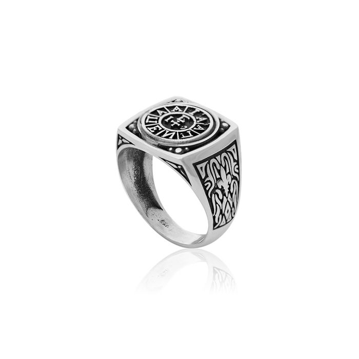 Men's silver ring WD00539