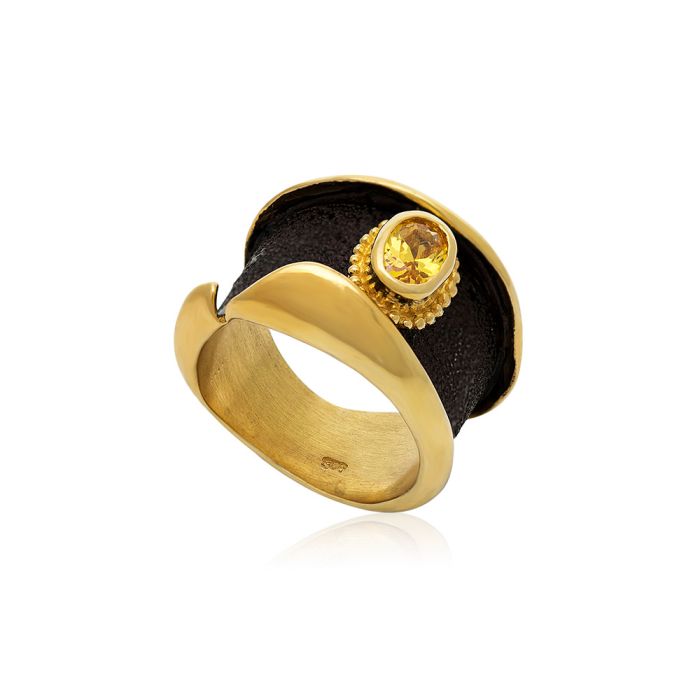 Women's gilded silver ring WD00542
