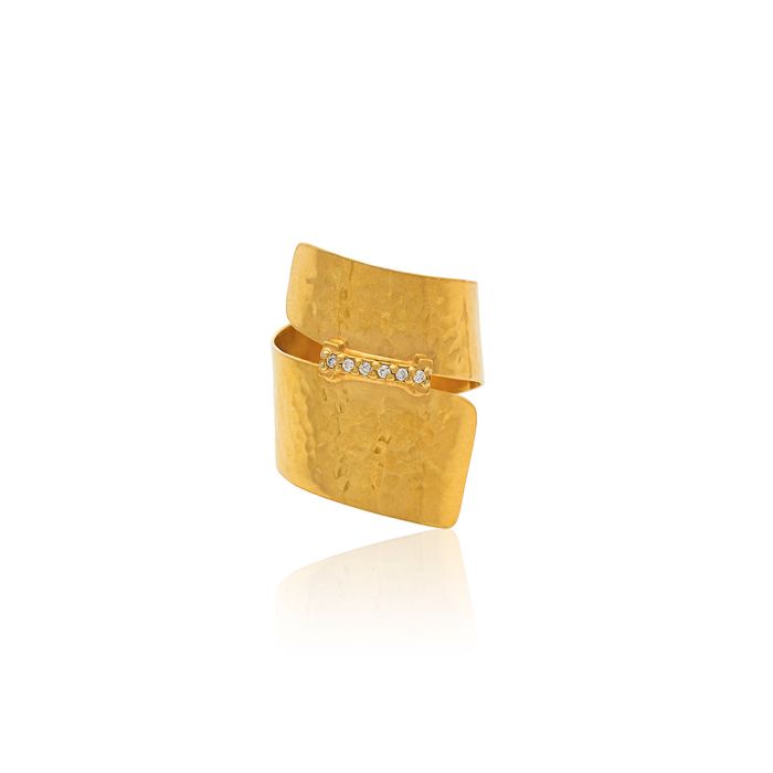 Women's gilded silver ring WD00547