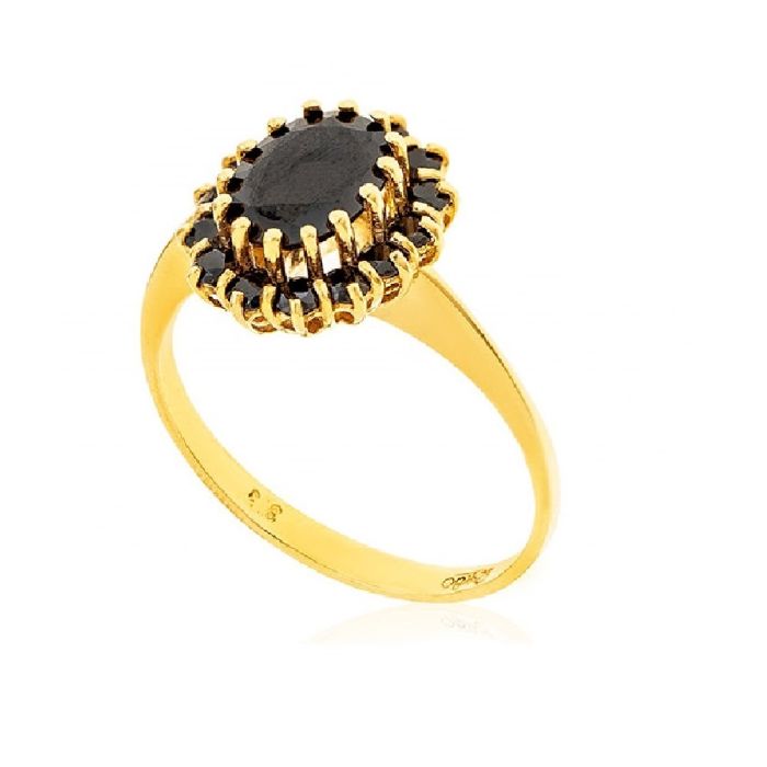 Women's gold rosette gold ring 14CT IDR0006