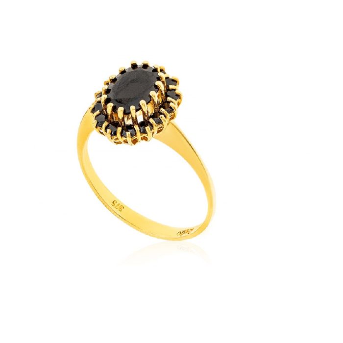 Women's gold rosette gold ring 14CT IDR0007