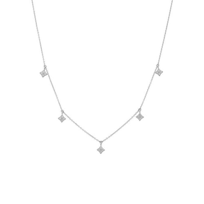 Women gold necklace with hanging crosses HRR0055
