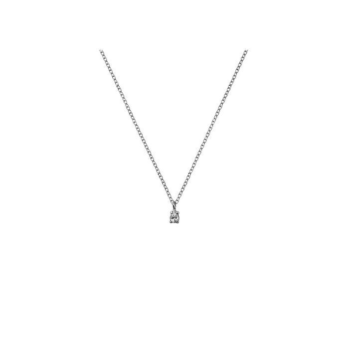 Women white gold necklace 9ct HRR0061
