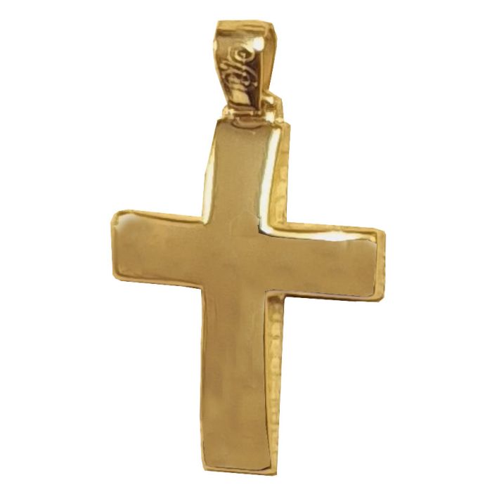 Women's yellow gold cross 14CT ITR0136