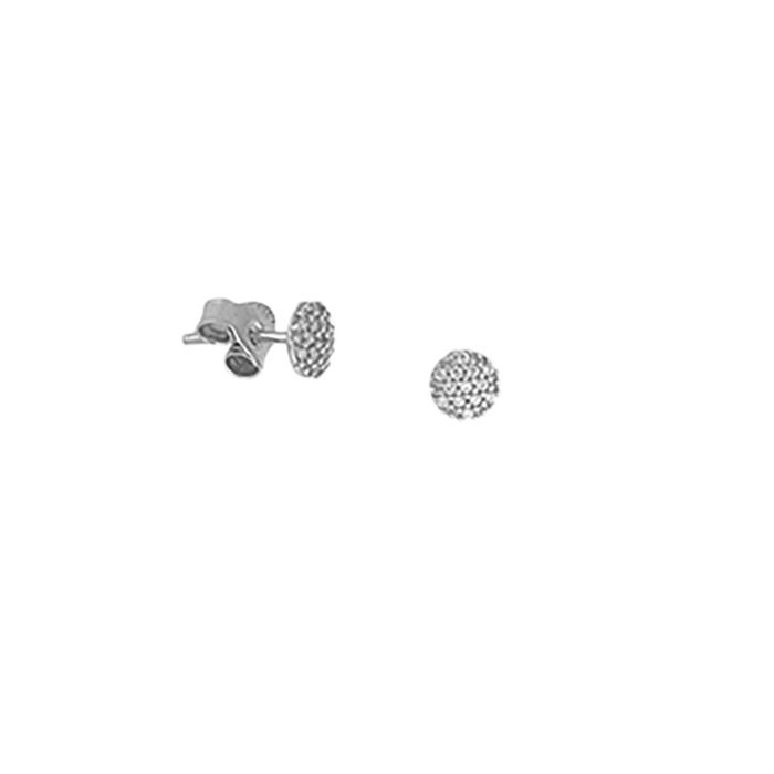 White gold earrings with zirkon 9CT HSR0017