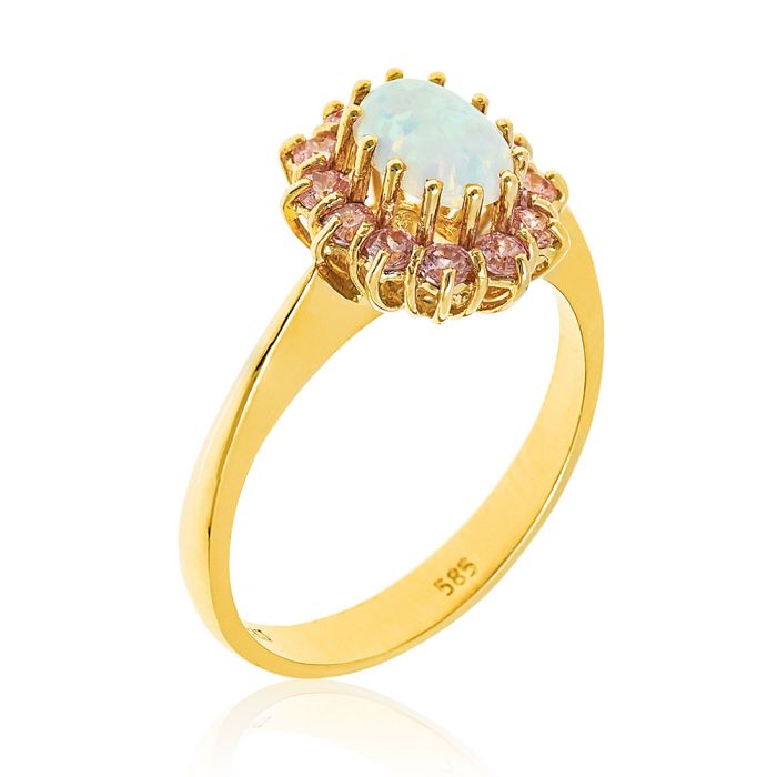 Women's gold rosette ring 14CT IDR0024
