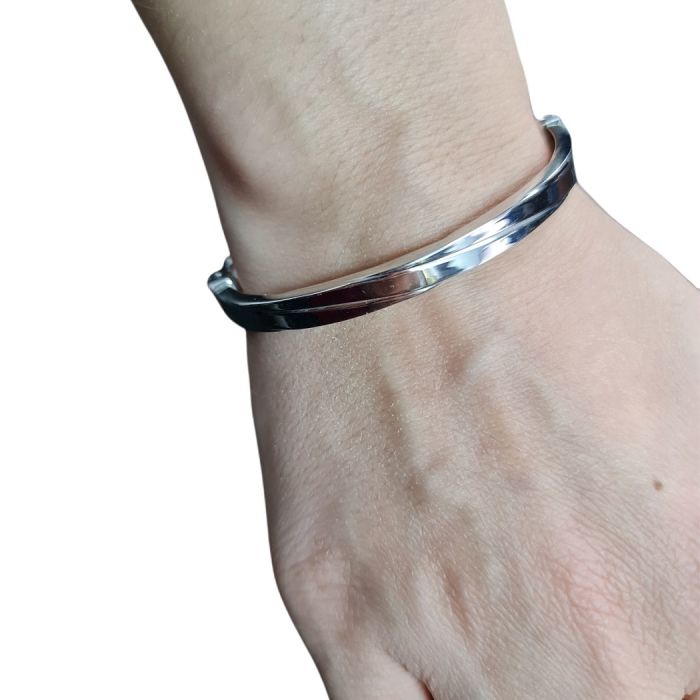 Women's silver gilded bracelet WX00054