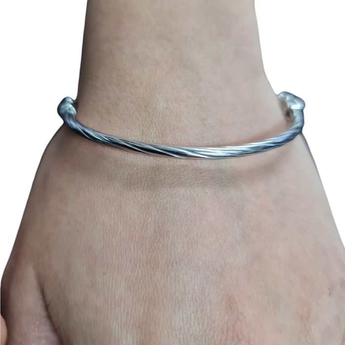 Women's silver gilded bracelet WX00056