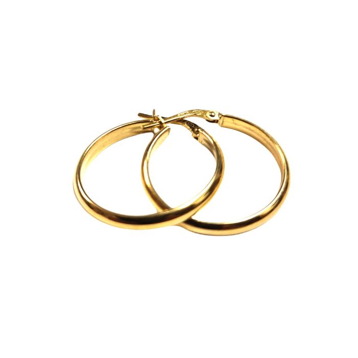 Women's silver hoop earrings WS00711