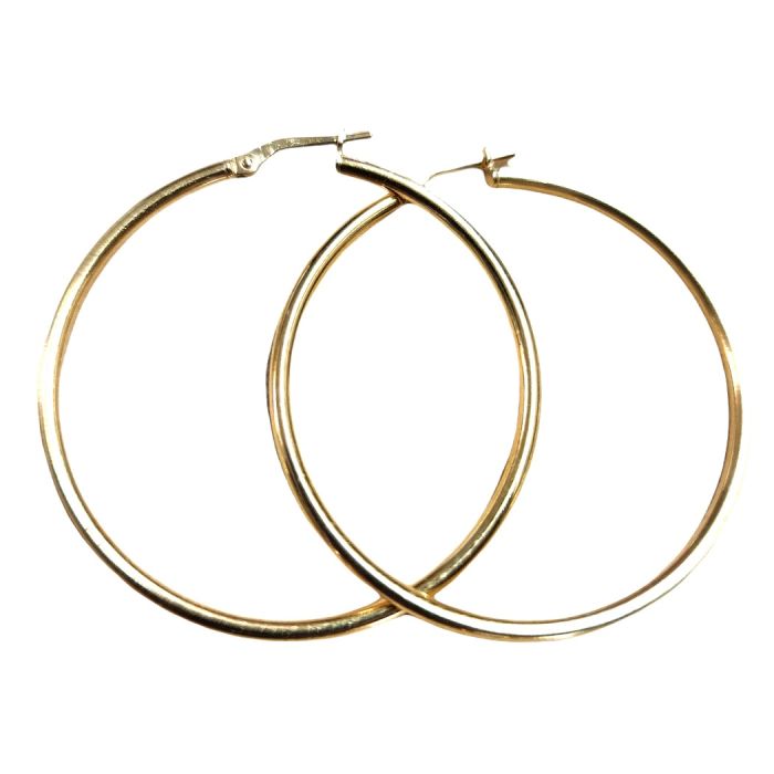 Women's silver hoop earrings WS00720