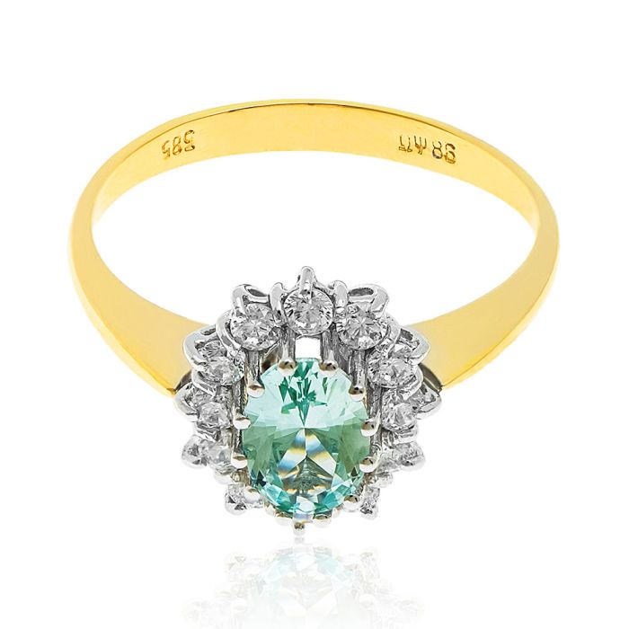 Women's gold rosette ring 14CT IDR0059