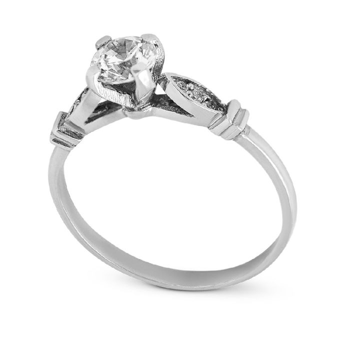 Women's engagement gold ring 14CT with zircon IDR0037