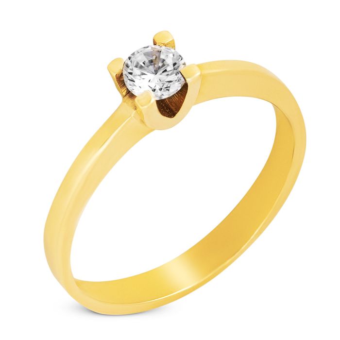 Women's engagement ring 14CT with zircon IDR0056