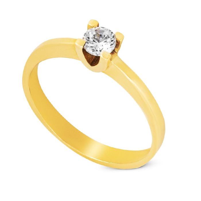 Women's engagement ring 14CT with zircon IDR0056