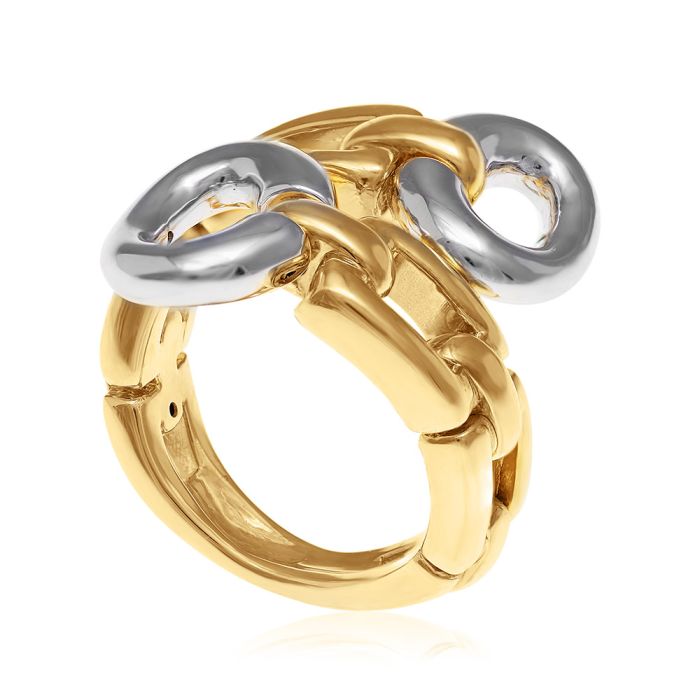 Women's yellow and white gold ring 14CT IDR0067