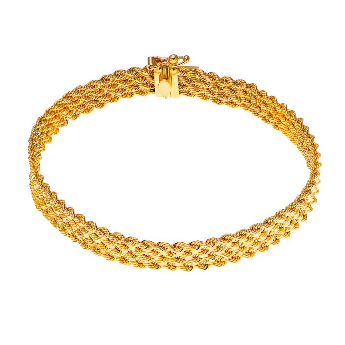 Yellow gold women's bracelet 14CT IVW0001