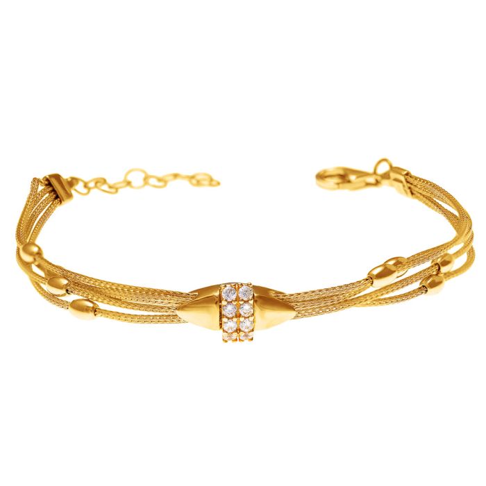 Women's yellow gold bracelet 14CT IVW0005