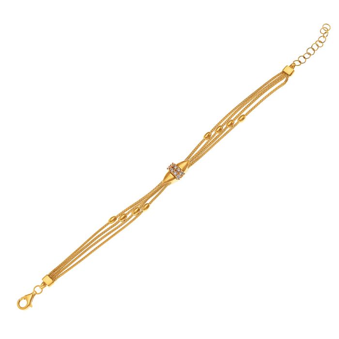 Women's yellow gold bracelet 14CT IVW0005