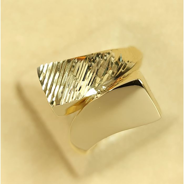 Women's yellow gold ring 14CT IDU0088