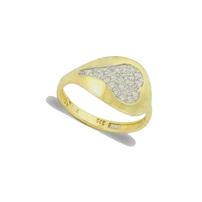Women's gold ring sevalie 9CT with zirkon HDU0052