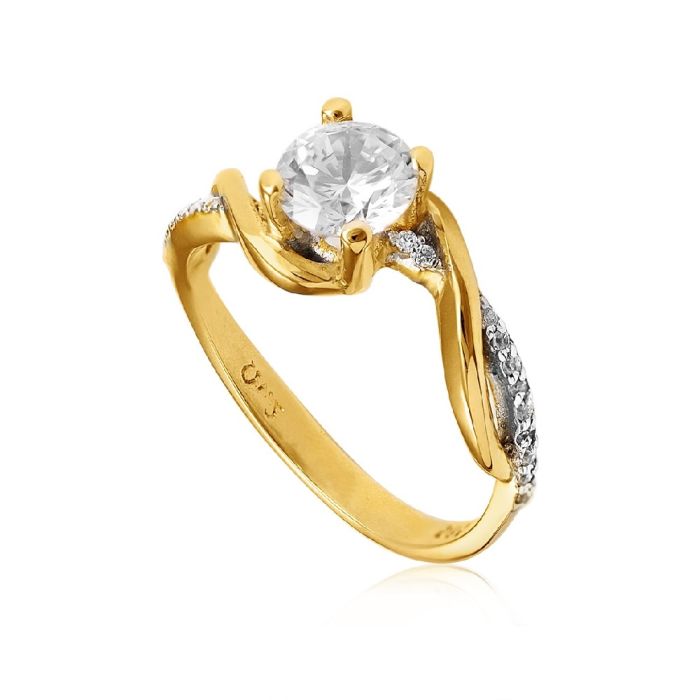 Women's yellow gold ring 14CT IDR0063