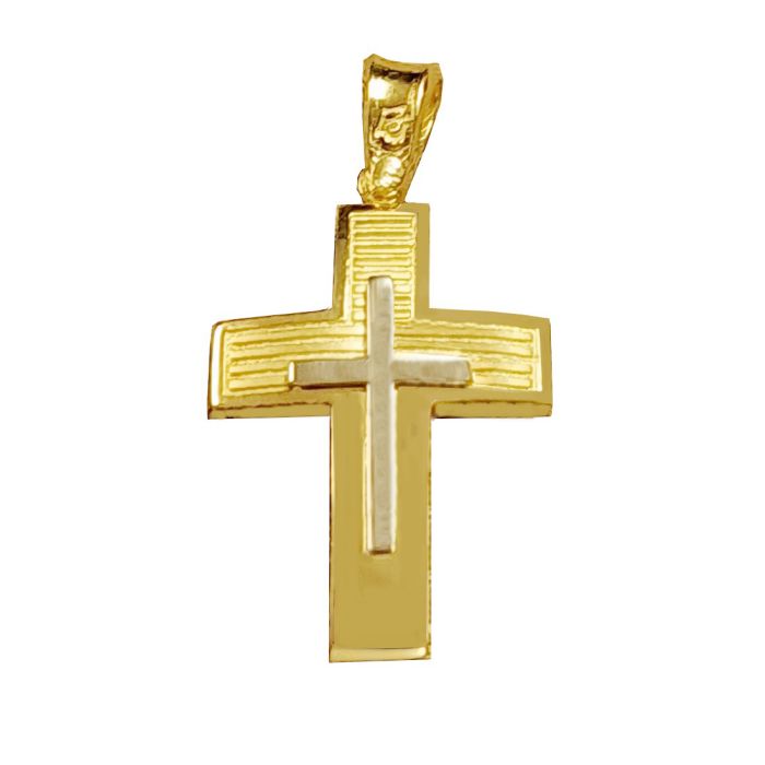 Men cross Yellow Gold Yellow Gold 9ct without chain HTU0031