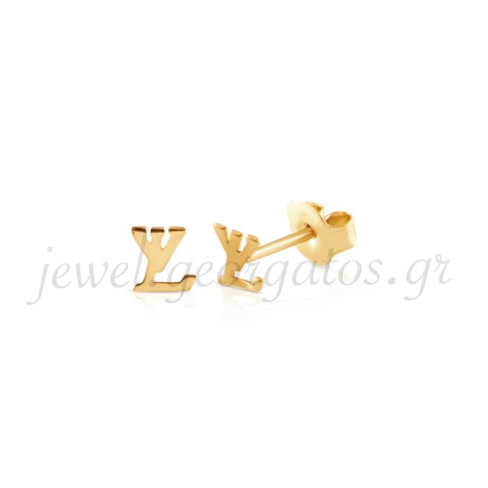 Yellow gold stud earrings 9CT HSU0023