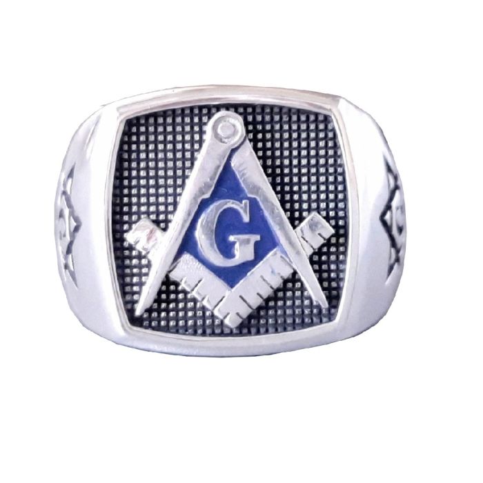 Men's silver ring WD00560