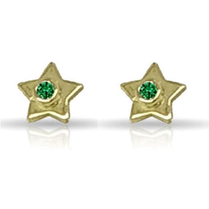 Kid's in yellow gold earrings stars 9CT HSY0014