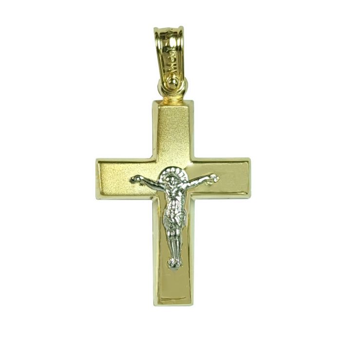 Men's in yellow gold cross without chain 14CT ITY0061