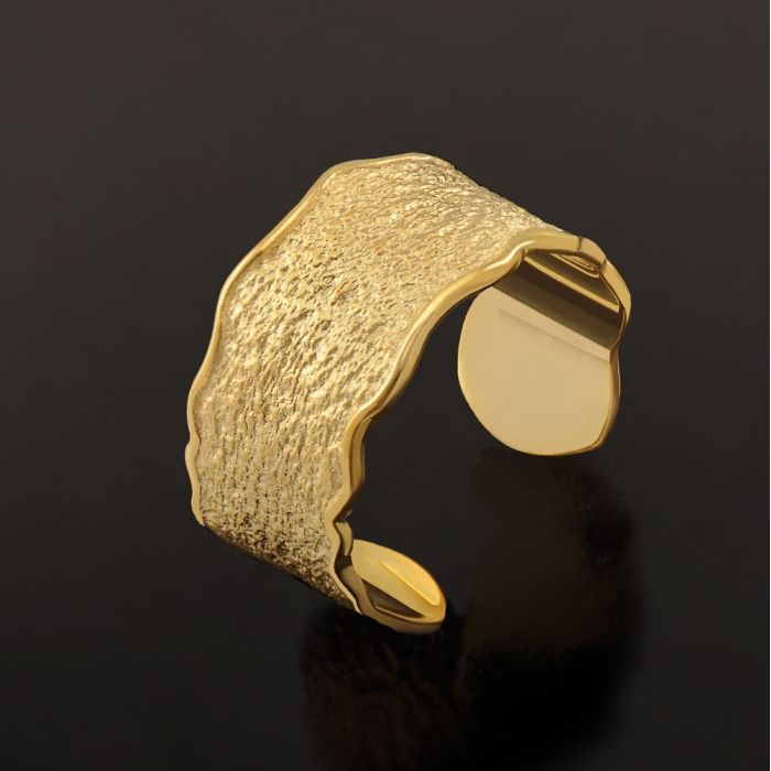 Women's yellow gold ring 9CT HDU0006
