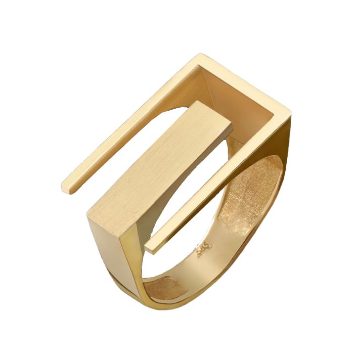 Women's yellow gold ring 9CT HDU0020