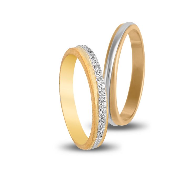 Wedding rings Veres4ever in white gold 3mm V2027