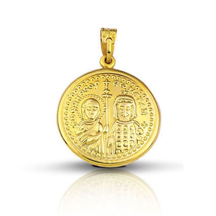 Double sided yellow gold Constantine 9K HKY0014