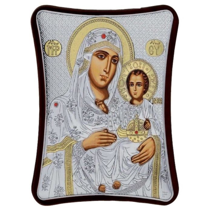 Icon of Silver 925 Virgin Jerusalem 8.5 * 10 MA-E1402-3X
