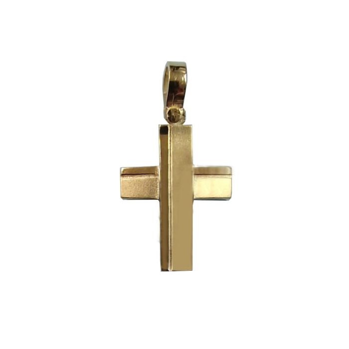 Women's yellow gold cross without chain 9ct HTY0002