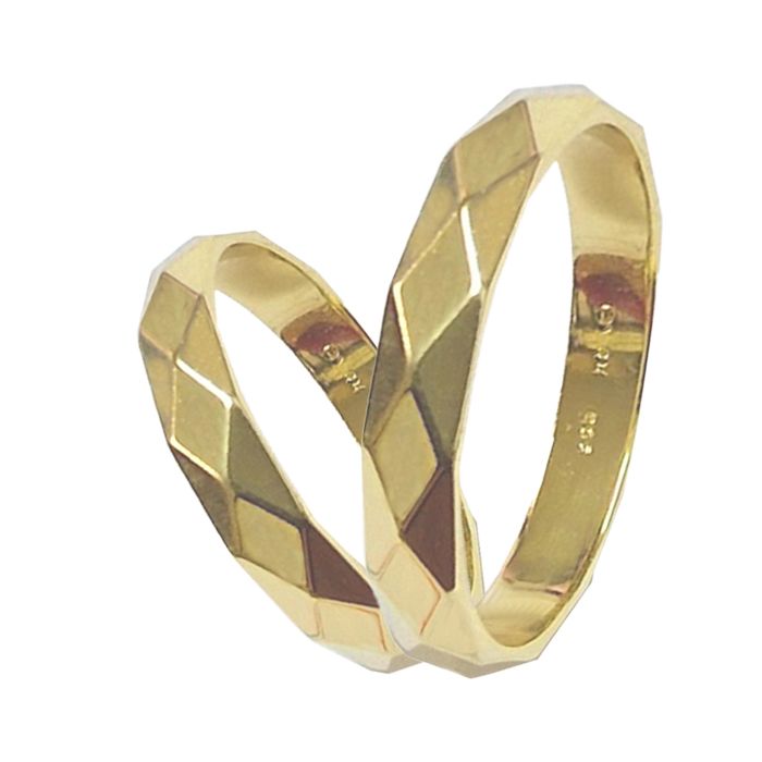 Wedding rings in yellow gold Gallos 133-40