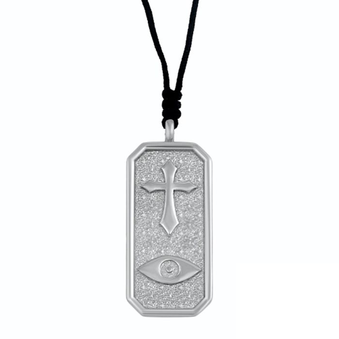 Men's silver cross 925 with rope WT00230