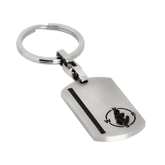 Steel key case Boccamado  with anchor QBE0005