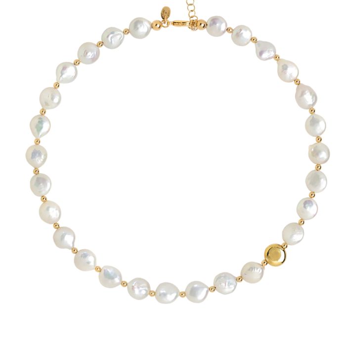 Women's silver necklace with pearls Boccadamo WBR0008