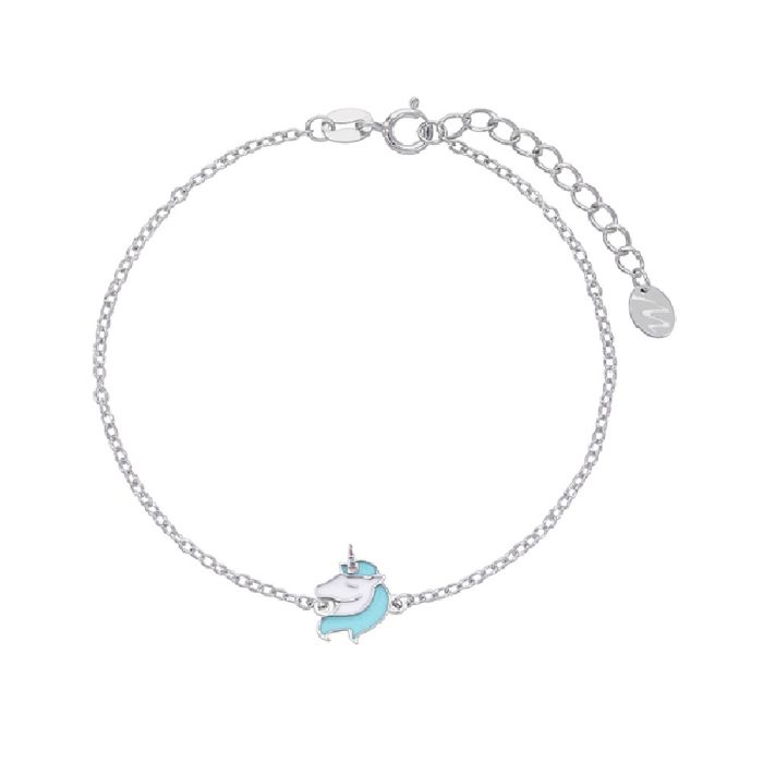 Silver kids bracelet with unicorn D02403/AJ