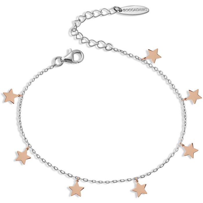 Women's silver bracelet Boccadamo with stars GBR43RS