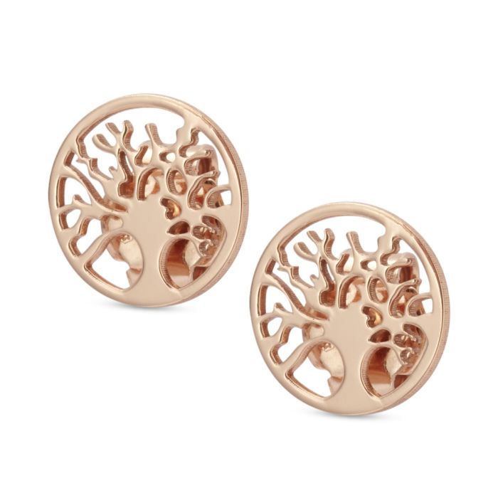 Women's silver earrings in pink gold platin Boccadamo GOR005RS