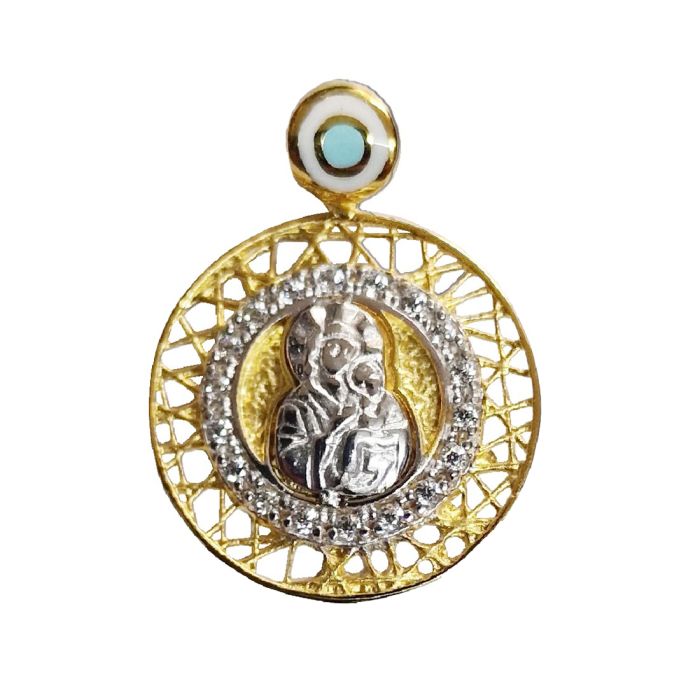 Charm yellow gold with the form of Holy Mairie 9ct HJY0040