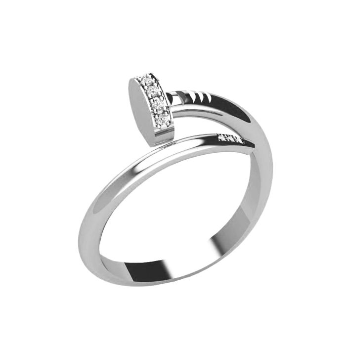 Women's white gold ring 9ct HDY0060