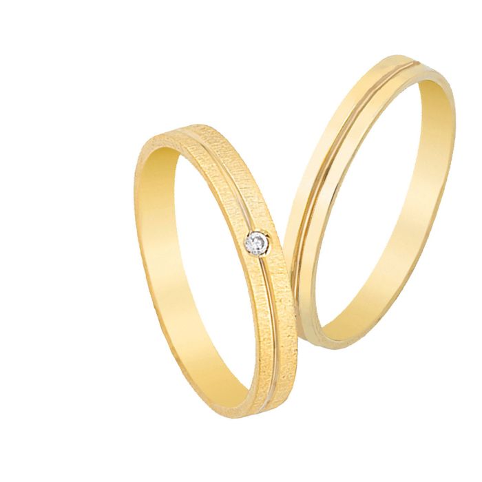 Weddings rings 3.00mm 4ever in Yellow Gold  V3131