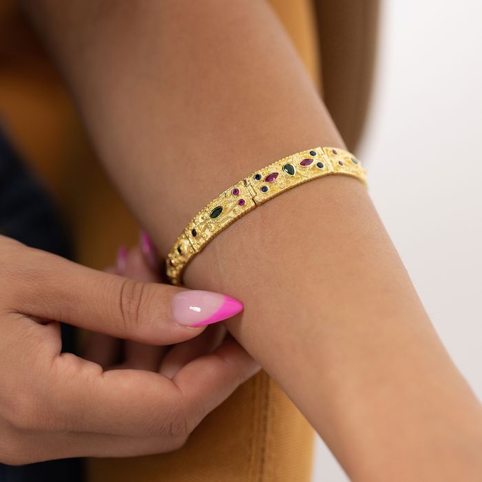 Women's silver bracelet in Yellow Gold 18ct WV00680