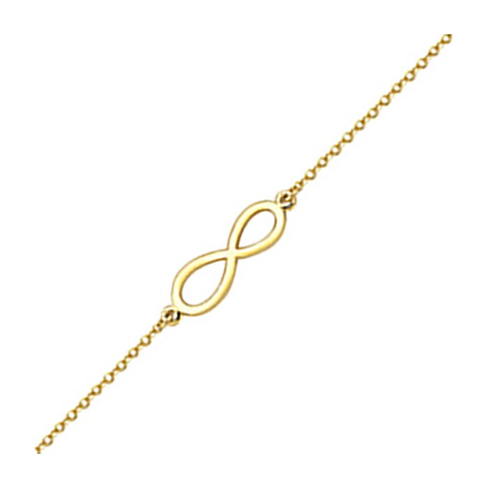 Women's bracelet in Yellow Gold with infinity 9ct HVE0063