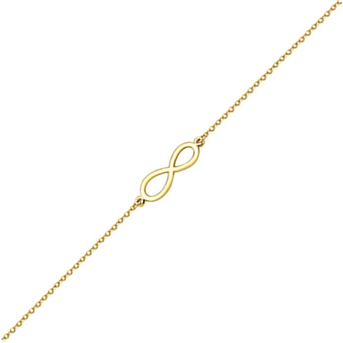 Women's bracelet in Yellow Gold with infinity 9ct HVE0063