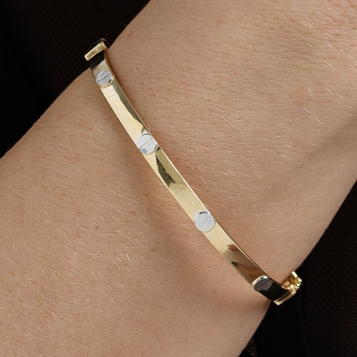 Women's yellow gold gilded bracelet 14ct IXY0008